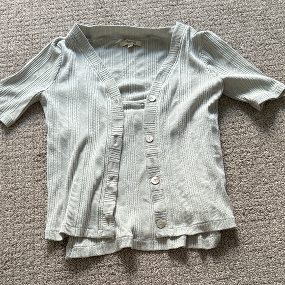 Madewell Tops - Madewell Ribbed Knit Cardigan and Top Set